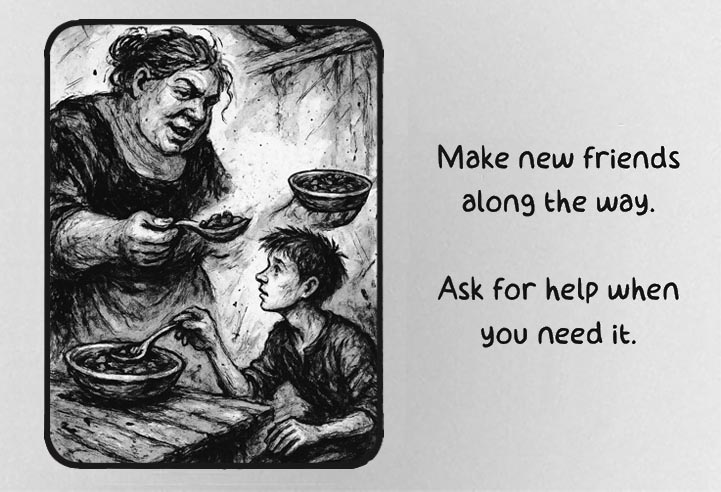 8. Make friends. Ask for help